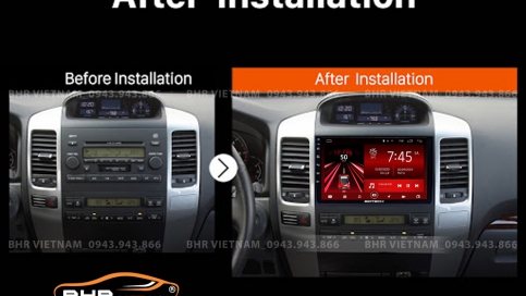 Màn hình DVD Android xe Toyota Prado 2002 - 2009 | Gotech GT8 